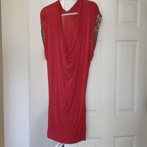 Crimson Slouch Cocktail Dress